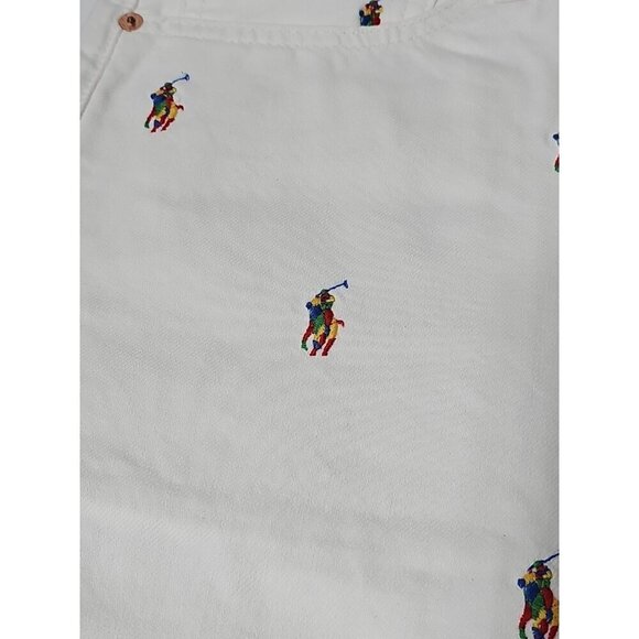 Polo Ralph Lauren 35x32 White The Sullivan Slim All Over Pony Denim Jeans NWT - Picture 13 of 13